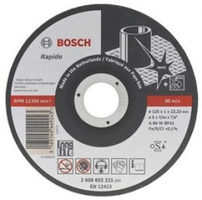 Attēls no Abr.disks Bosch 125*22.2*1mm metālam