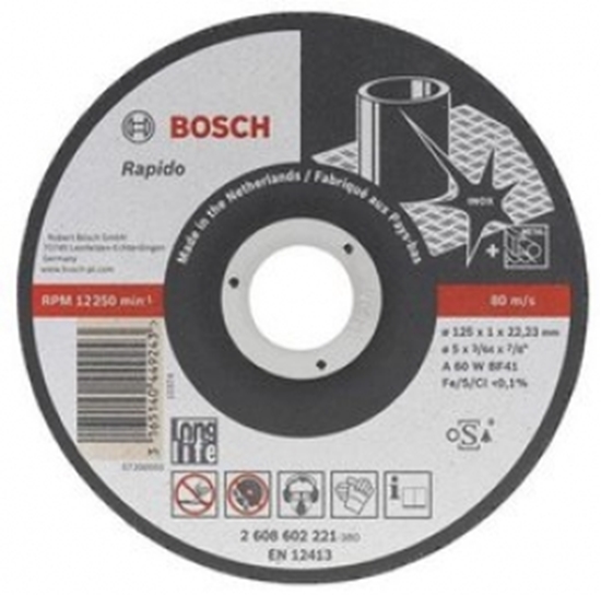 Изображение Abr.disks Bosch 125*22.2*1mm metālam