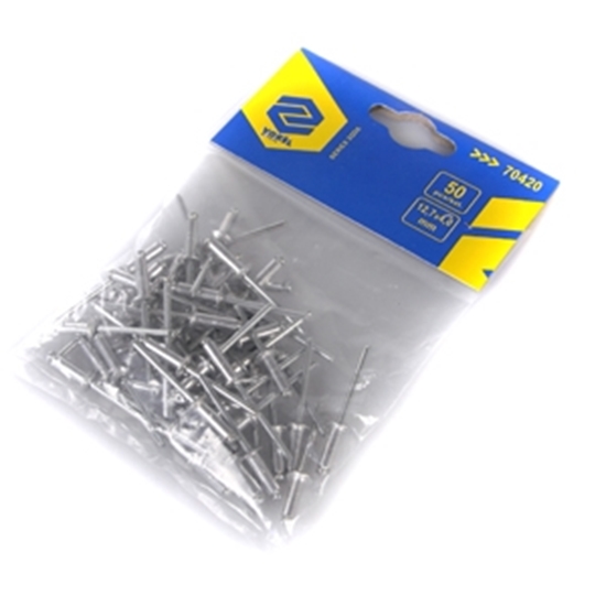 Изображение Alumīnija kniežu komplekts 50gab.4.0x12.7 mm.