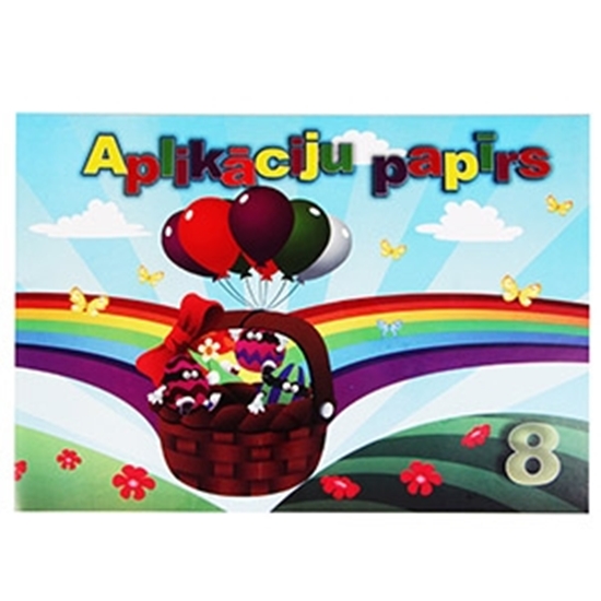 Изображение Aplikācijas papīrs matēts, 8 krāsas
