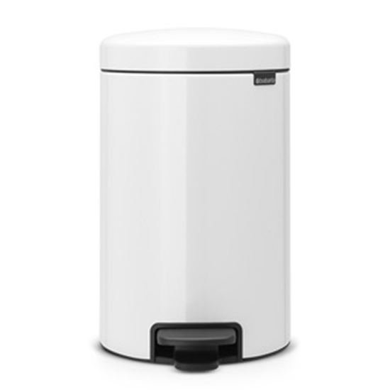 Picture of Atkritumu tvertne Brabantia ar pedāli 12l balta