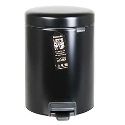 Picture of Atkritumu tvertne Brabantia ar pedāli 5l melna