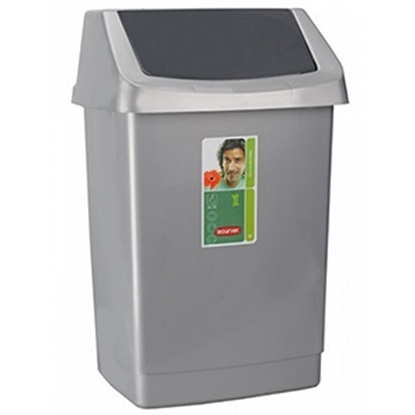 Picture of Atkritumu tvertne Curver 25l Click-It pelēka