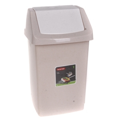 Picture of Atkritumu tvertne Curver Click 9L bēša