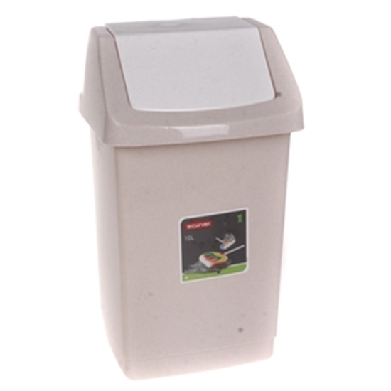 Picture of Atkritumu tvertne Curver Click 9L bēša