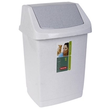 Picture of Atkritumu tvertne Curver Click-it 15l marm.