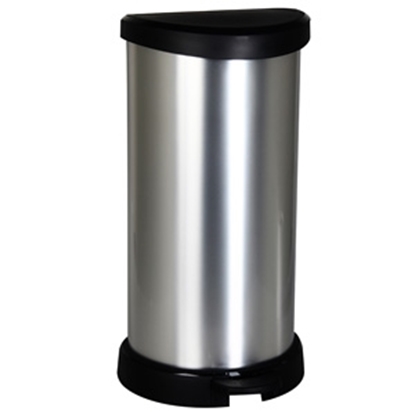 Picture of Atkritumu tvertne Curver Deco ar pedāli 40l sudraba