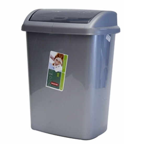 Picture of Atkritumu tvertne Curver Dominik 10L metāliska