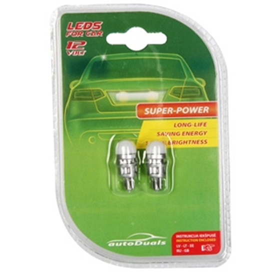 Picture of Autospuldzes LED T10 Canbus baltas 2gab.
