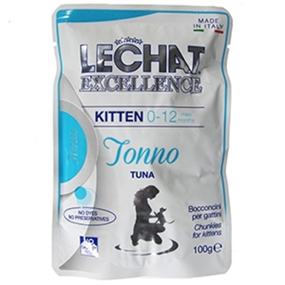Изображение Barība kaķiem LeChat Excellence ar tunci 100g