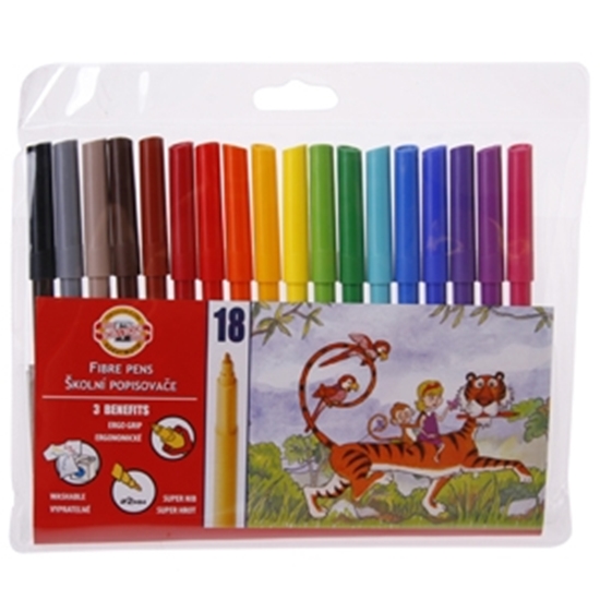 Picture of Flomasteri 18 krāsas