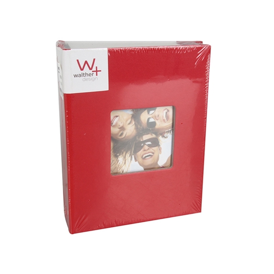 Picture of Fotoalbums Walther 10x15 100 ar kabatiņām sarkans