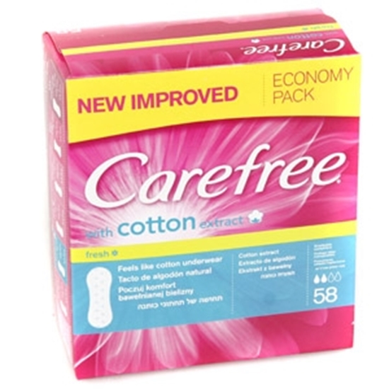 Picture of Hig.ieliktnīši Carefree Cotton Fresh 56gab.