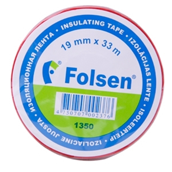 Picture of Izol.lente PVC 19mmx33m sarkana