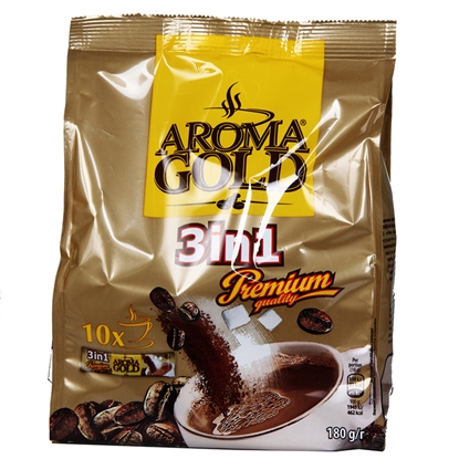 Изображение Kafija šķīst.Aroma Gold 3in1 170g