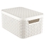 Attēls no Kaste ar vāku Style Rattan S krēmkrāsas 29x20x14cm