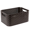 Picture of Kaste bez vāka Style Rattan S tumši brūna 29x19x13cm