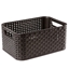 Изображение Kaste bez vāka Style Rattan S tumši brūna 29x19x13cm