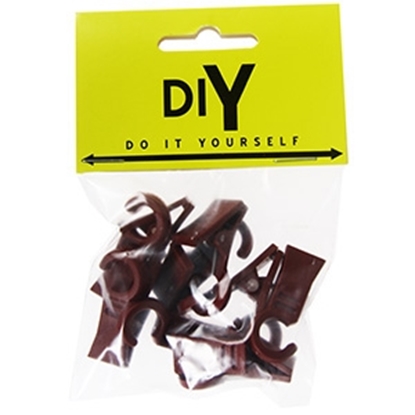 Picture of Klipši riņķiem 10gab. brūni