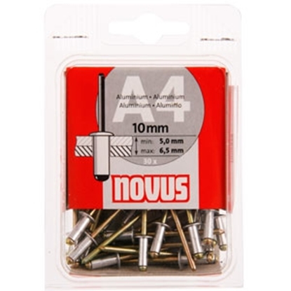 Attēls no Kniedes A 4*10mm, (30)alumīnijs