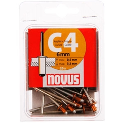 Attēls no Kniedes C 4*6mm,(20) varš