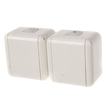 Attēls no Kont.rozete 2-viet. v/a a/z IP44 balta a/baltu v.