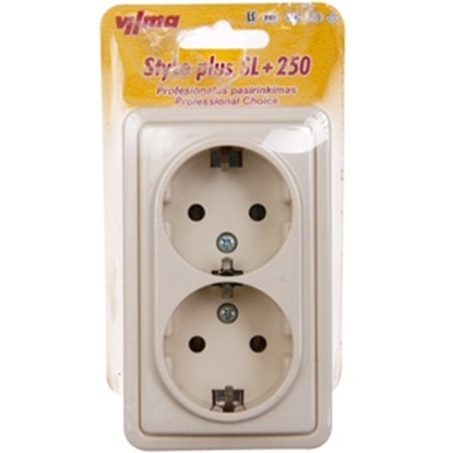 Изображение Kont.rozete 2-viet. v/a a/z SL250 bēšs