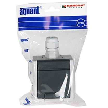 Изображение Kont.rozete Aquant v/a IP65 pelēka