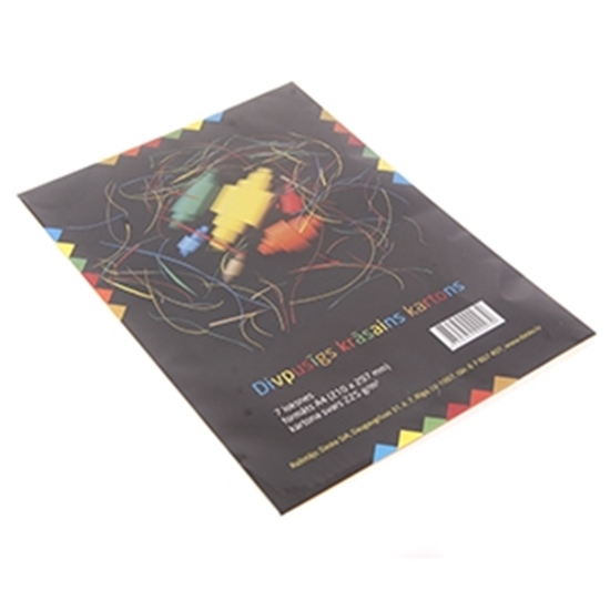 Picture of Krāsains divpusējs kartons KASKAD 225g/m² A4 7lp