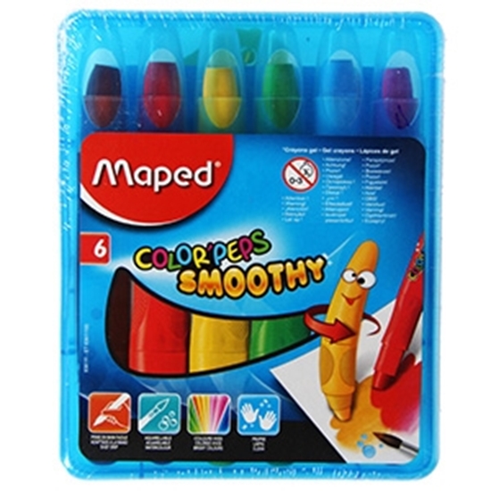 Picture of Krītiņi gēla MAPED ColorPeps GEL 6kr, plastm.kastītē
