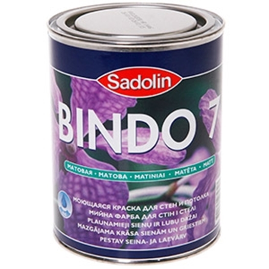 Picture of Lateksa krāsa BINDO 7 BM  0.96L