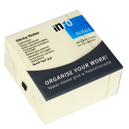 Picture of Līmlapiņas Global Notes 75x75mm dzeltenas