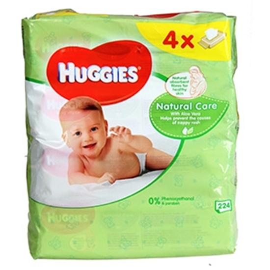 Picture of Mitrās salvetes Huggies Aloe Quadro 56x4gab.