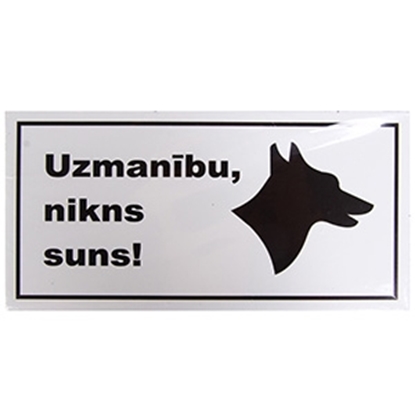 Picture of Norāde Uzmanību nikns suns 10x20cm