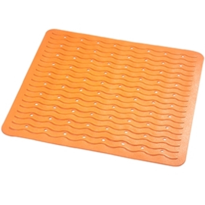 Picture of Paklājs dušas pretslīdes 54x54 cm Playa neon-oranžs