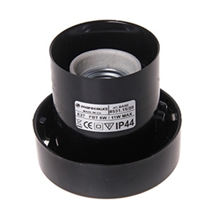 Picture of Pamatne 150/200 ar ietveri E27 melna skrūv. /32