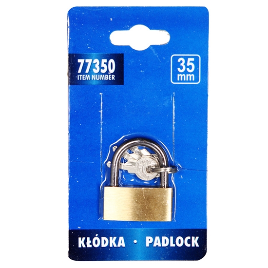 Picture of Piekaramā slēdzene 35mm 3 atslēgas