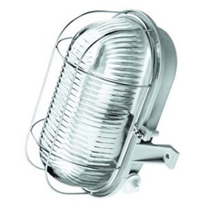 Picture of Pl.lampa 60W E27 IP44 balta/met.