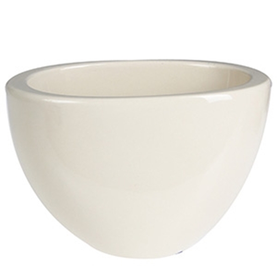 Picture of Puķu pods 21x12xh14cm ovāls, balts