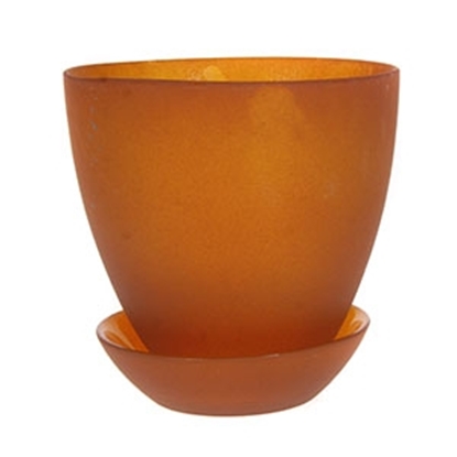 Attēls no Puķu pods orhidejai 10.5x11cm oranžs