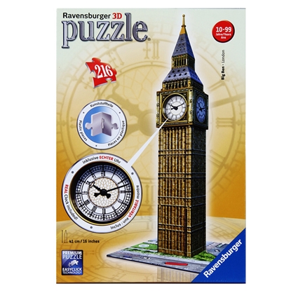 Изображение Puzle 3D Big Ben ar pulksteni 10gadi+