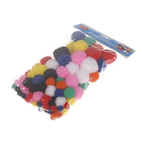 Изображение Fl. Materiāls Pomponi krāsaini