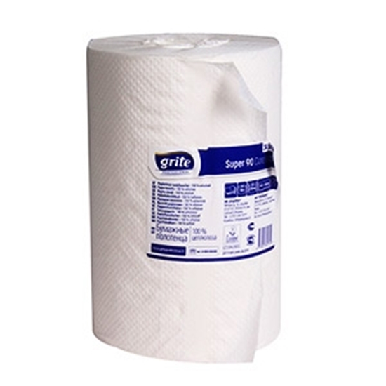 Picture of Papīra dvieļi Grite Super 90 balti 1-k.