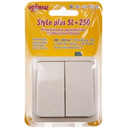 Picture of Slēdzis 1+1 v/a SL250 bēšs