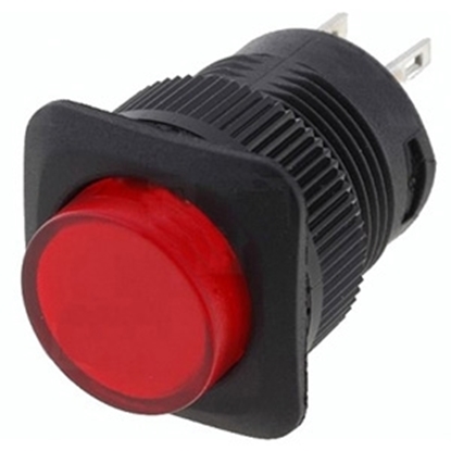 Picture of Slēdzis sarkans apaļš fiks.