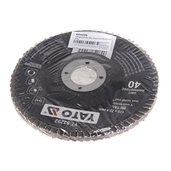 Picture of Slīpdisks 125x22mm, vēdekļveida