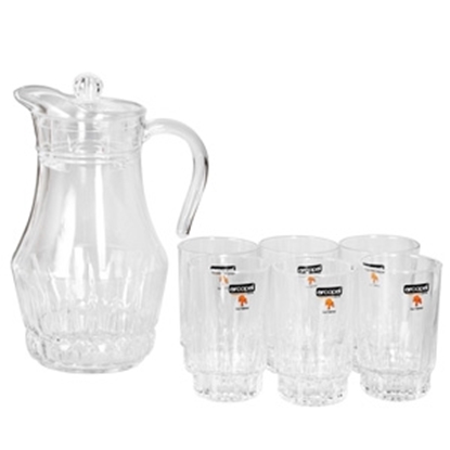 Attēls no Sulas krūze1.8l+6glāzes 270ml Luminarc Lancier