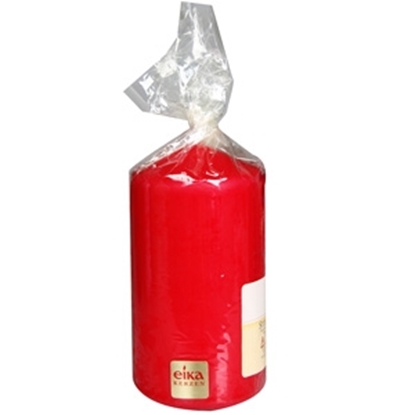 Изображение Svece cilindrs 11x6cm sarkana