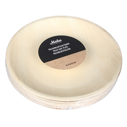 Picture of Šķīvis Palmu lapu MAKU d25cm 10gab