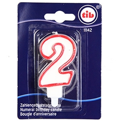 Picture of Tortes svecīte 7cm Cipars 2